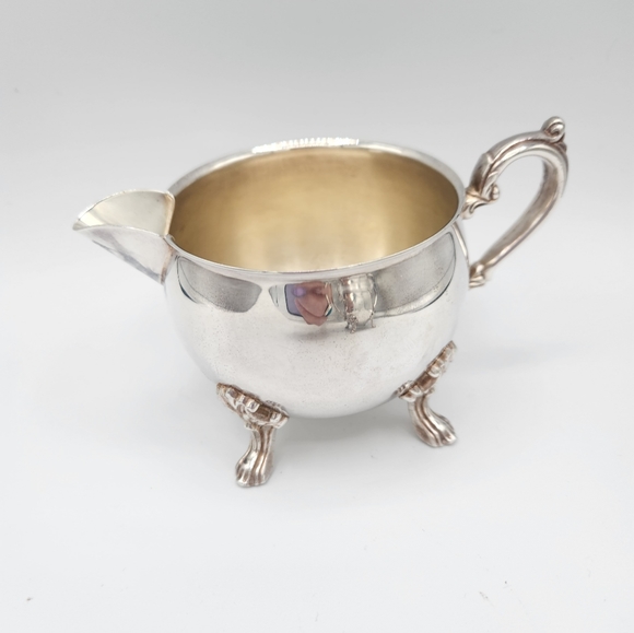 Silver plate Footed sugar and creamer - Picture 4 of 6
